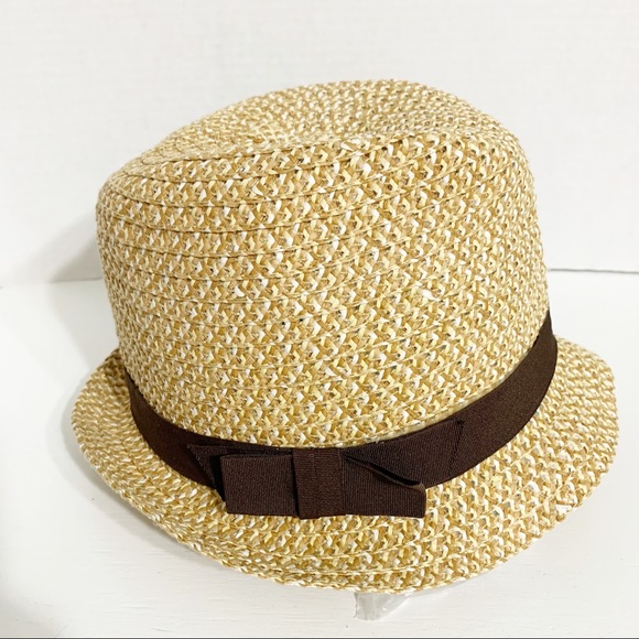 Cappelli Straw Brimmed Hat with Grosgrain Ribbon Band Accent and Inner Head Band - Picture 5 of 10